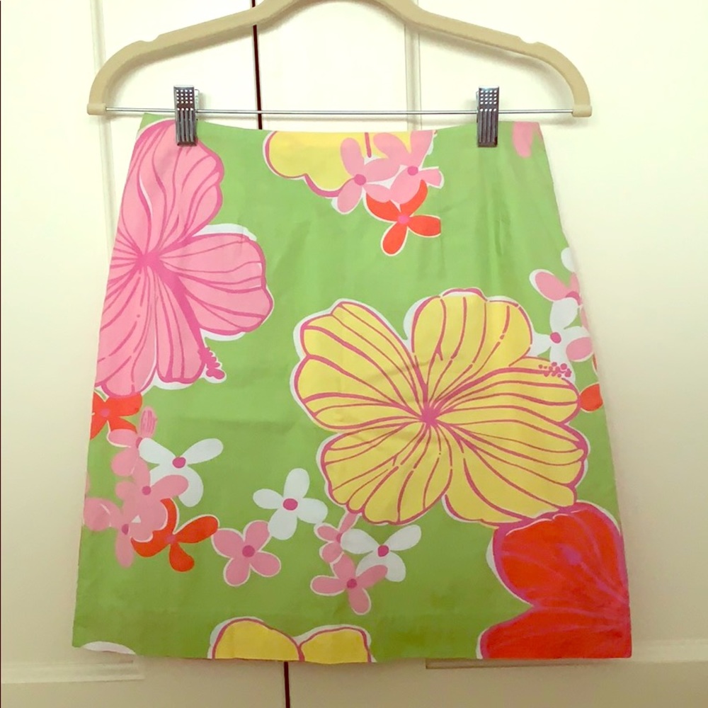 Lilly Pulitzer flower print skirt